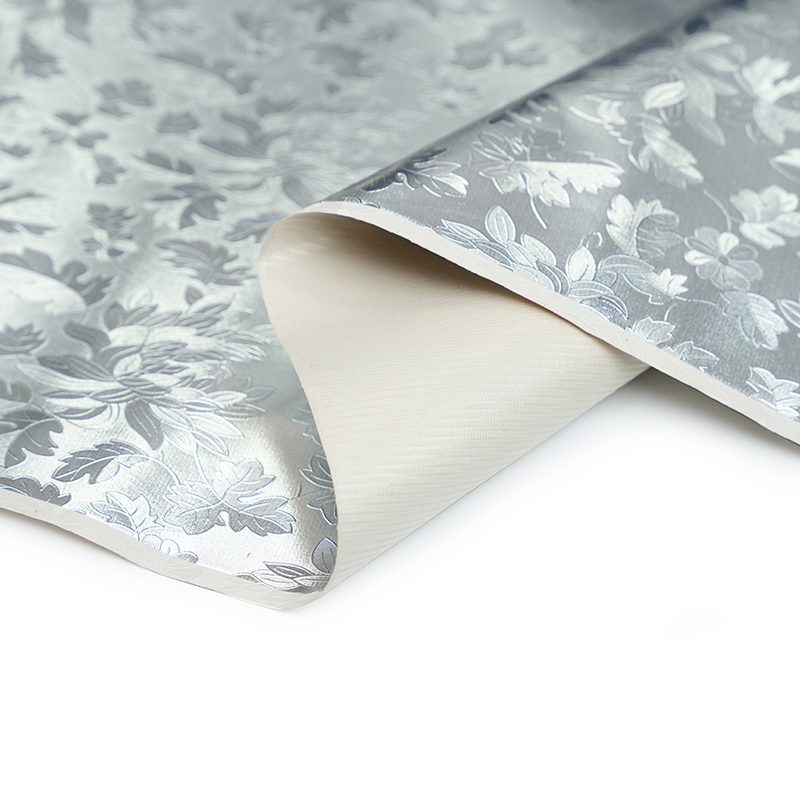 Wzór obserwujący srebrną skórę do torby