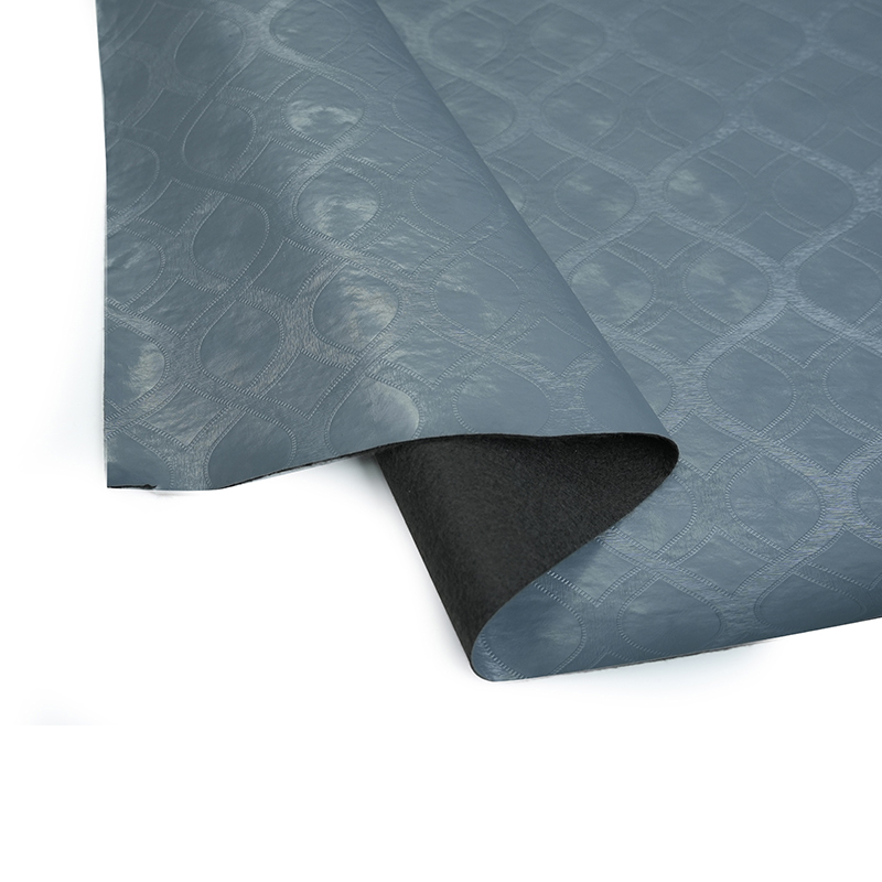 Ciemna czerwono tapicerka PVC skóra